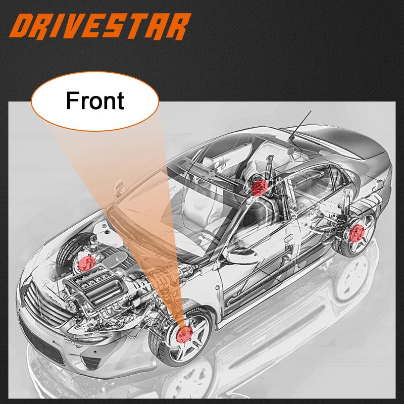 DRIVESTAR 513204 Front Wheel Hub & Bearing Assembly for Chevrolet Cobalt 2005-2010, 03-05 Saturn Ion-1, 03-07 Ion-2/Ion-3, 07-09 Pontiac G5, 05-06 Pursuitï¼Œw/ABS 4 Lug - Image 2